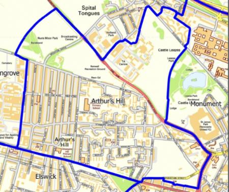 Arthur's Hill Ward Map