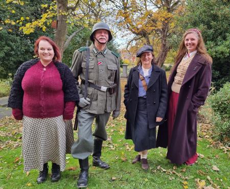 John Sadler's Time Bandits dressed in the styles worn in the Warsaw Ghetto