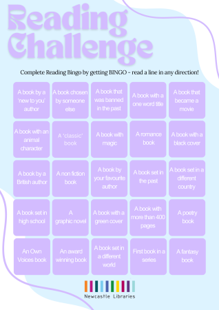 Reading Challenge Bingo