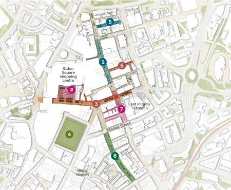 City Centre transformation map