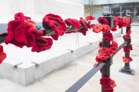 Last year's poppy display at Old Eldon Square. 