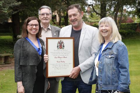 David Bailey won The Lord Mayor's Award