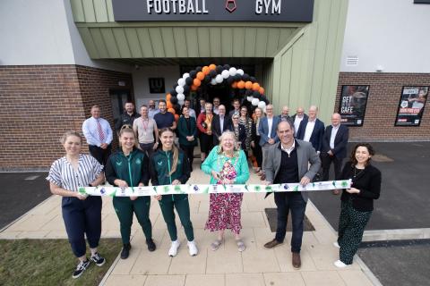 Lord Mayor Cllr Veronica Dunn joins special guests at the opening of the Bullocksteads hub