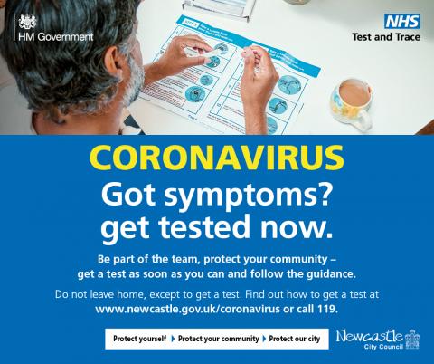 Got symptoms? Get tested.