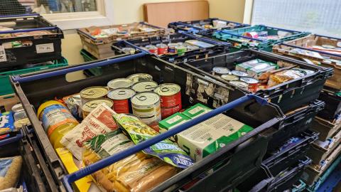 Food in a foodbank