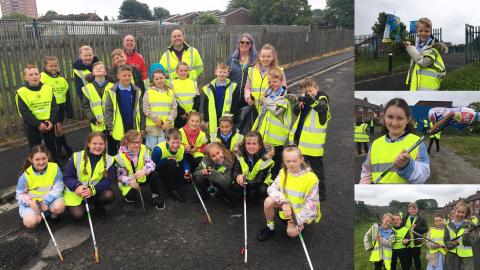 School children from West Denton Primary School 