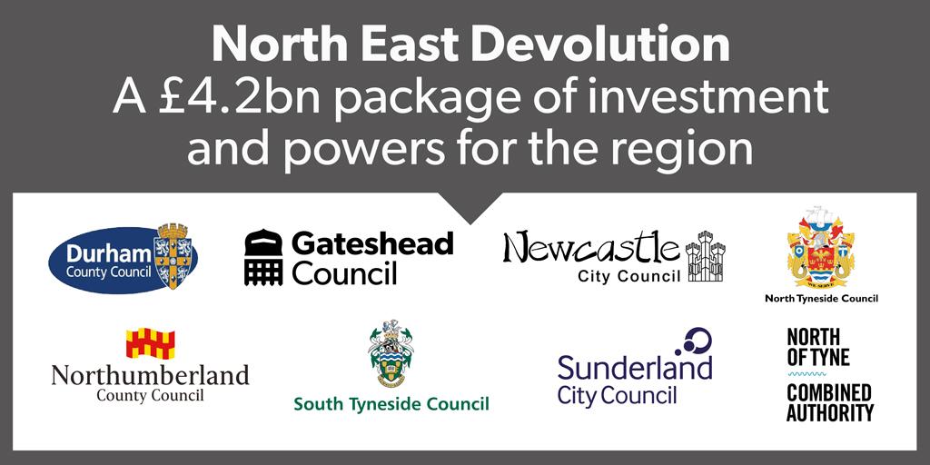 North East devolution - a £4.2bn package of investment and powers for the region