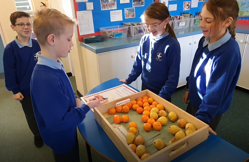 Pupils at St Cuthbert's Primary School