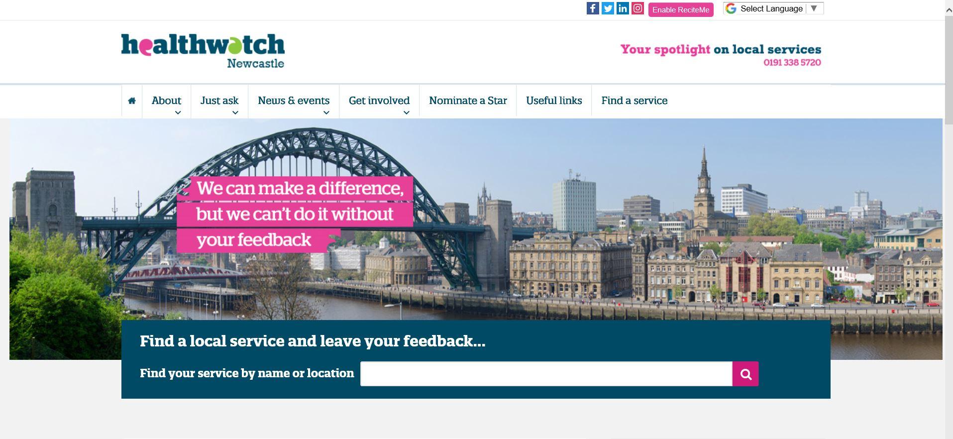 Healthwatch Newcastle image